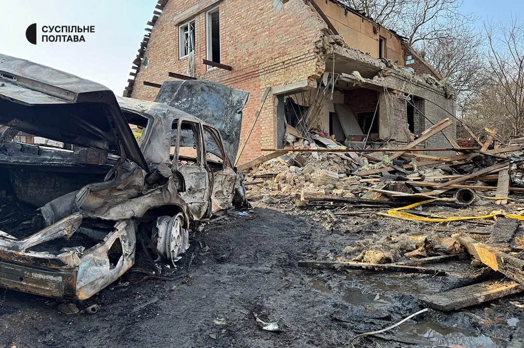 Внаслідок російського удару зазнав руйнувань будинок полтавських блогерів