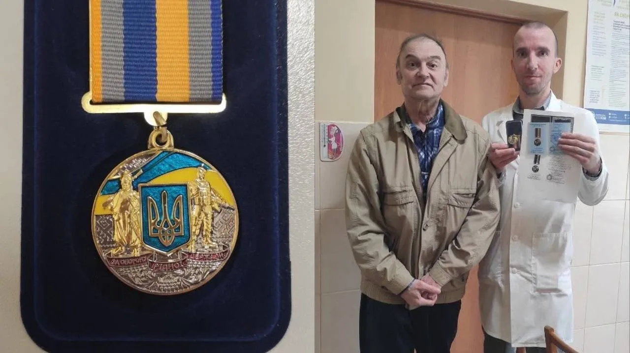 У Полтаві лікаря нагородили медаллю «За оборону рідної держави»