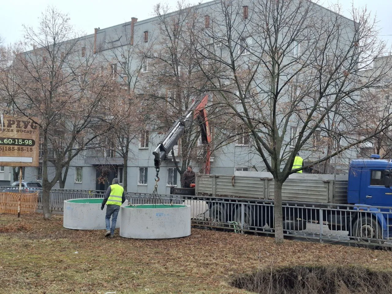 У Полтаві ремонтують колектор, де сталися три провалля