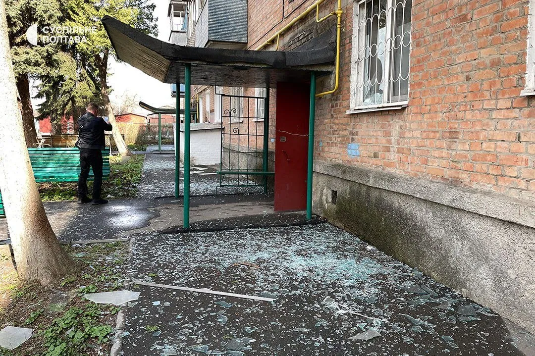 У Полтаві госпіталізували пораненого внаслідок російської атаки