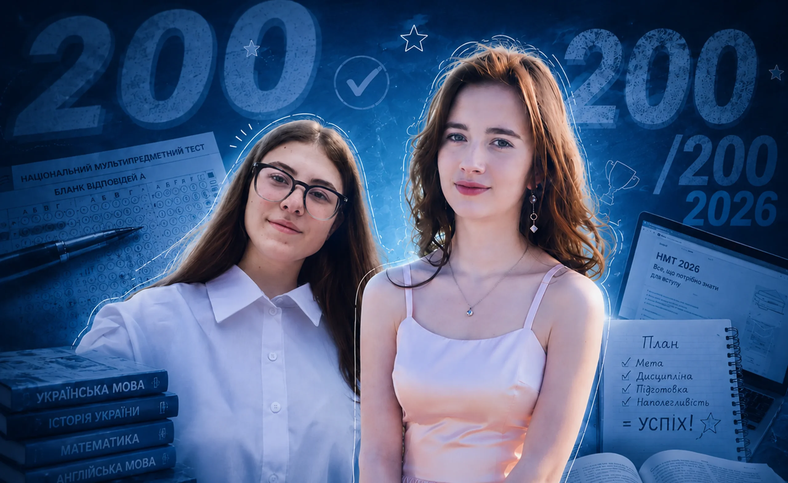 200 балів на НМТ: випускниці з Полтавщини поділилися секретами максимального результату
