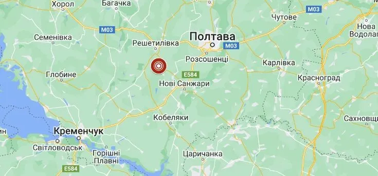 На Полтавщині стався землетрус