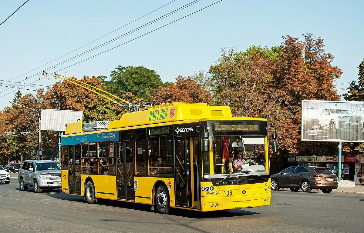 Три мікрорайони Полтави на день залишаться без тролейбусного сполучення