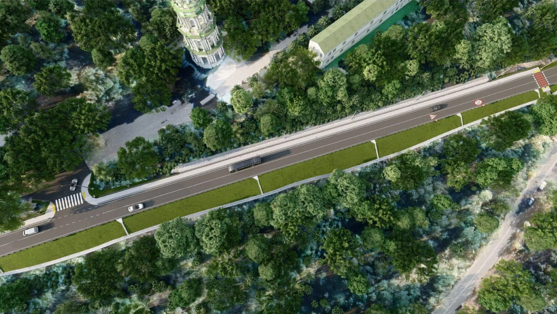 Ремонт серпантину на Монастирській горі у Полтаві оцінили у майже 100 мільйонів гривень