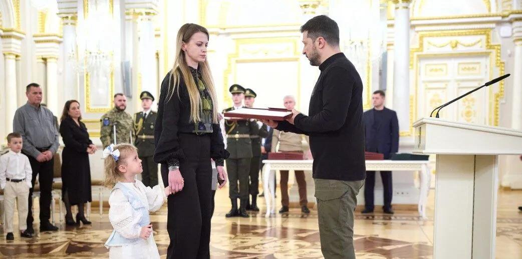 Родині полеглого полтавця Юліана Матвійчука вручили «Золоту Зірку»