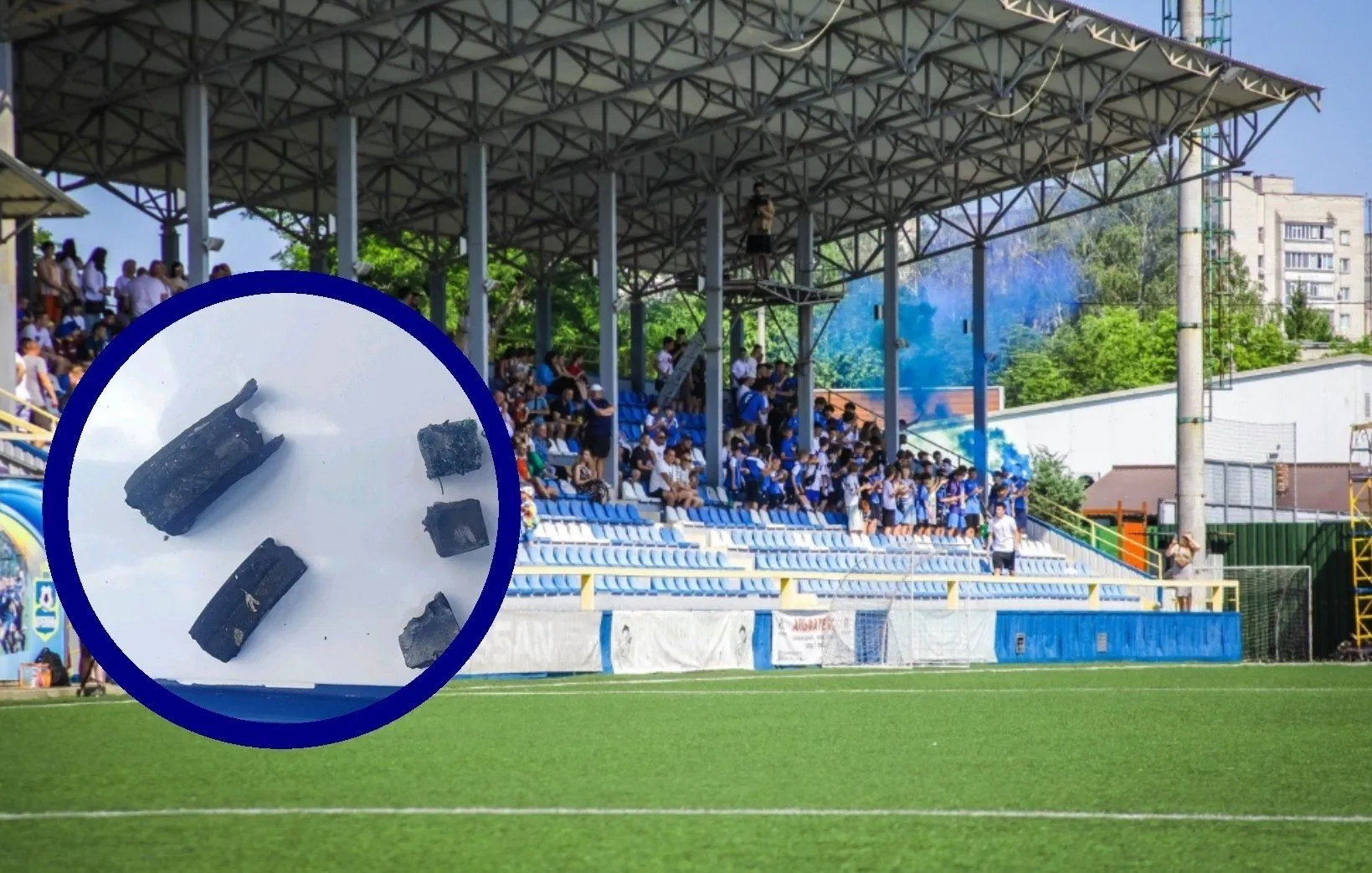 Росіяни пошкодили футбольний стадіон у Кременчуці