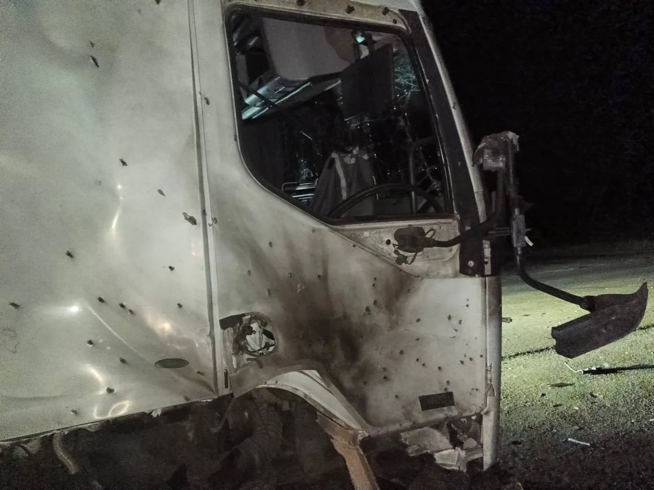 Російська атака пошкодила вантажівку на Полтавщині