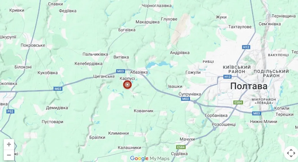 Під Полтавою зафіксували землетрус