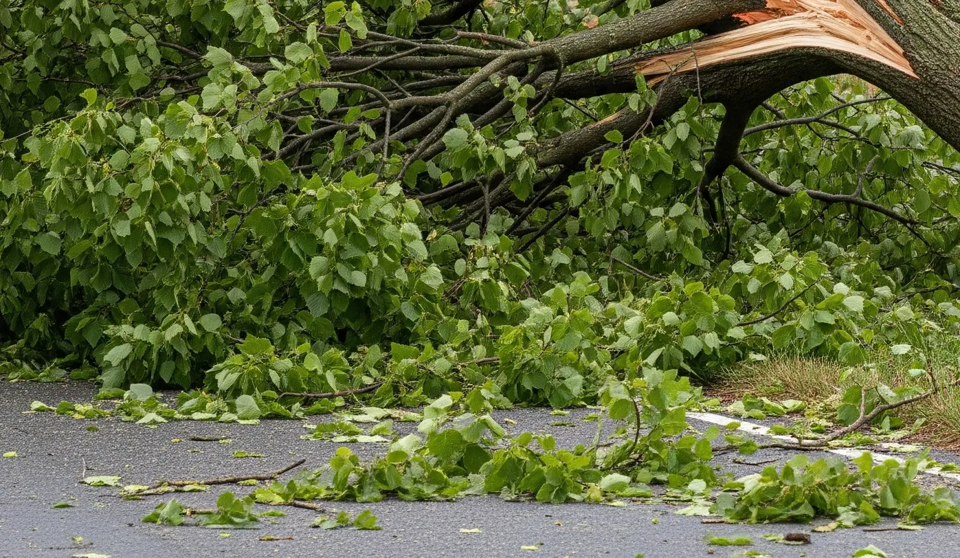 На Полтавщині буревій пошкодив дахи будинків та знеструмив населені пункти