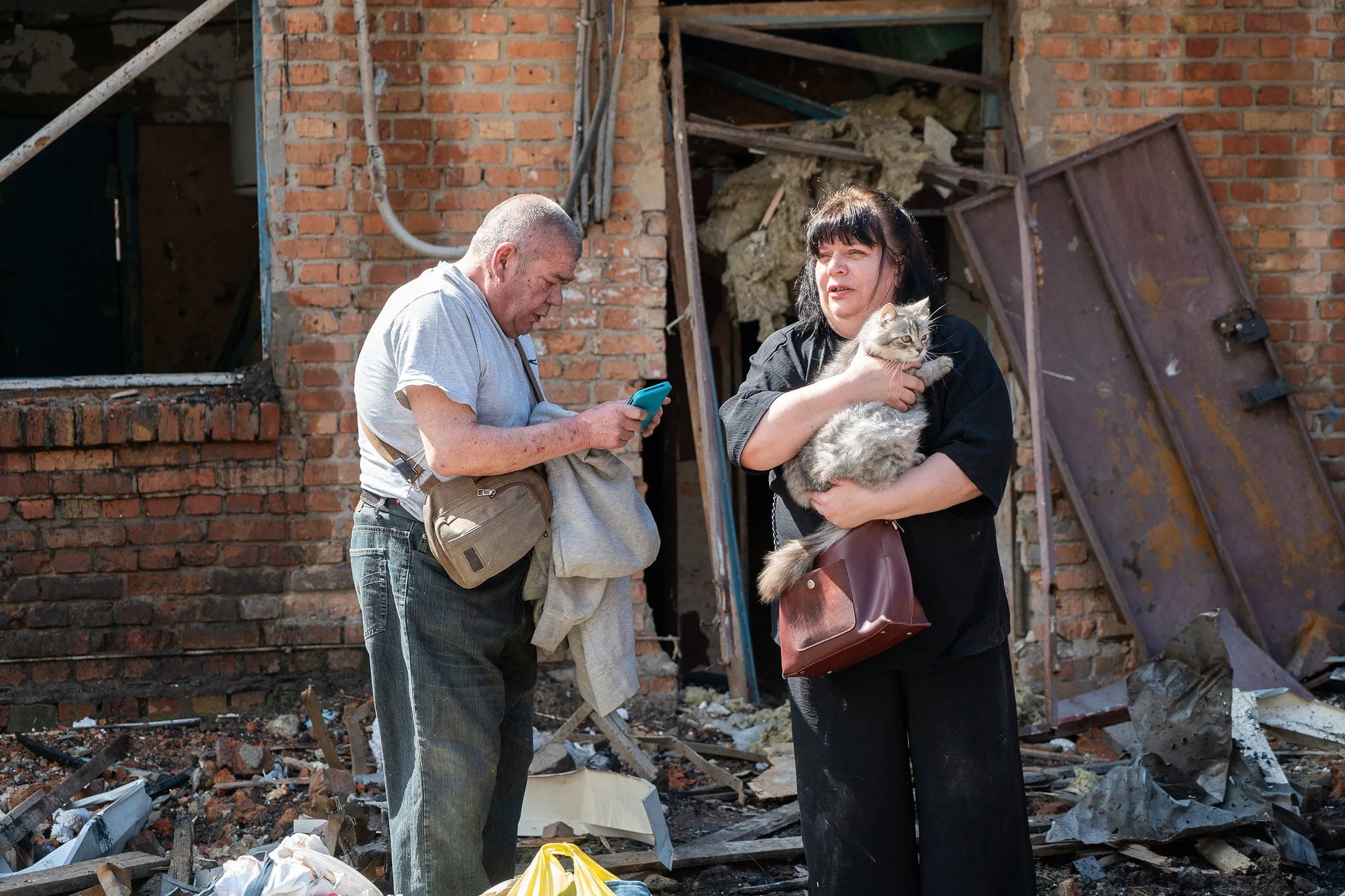 «Боба була вагітна й у квартирі залишилась під диваном», – історія кішки, яка вижила після прильоту у будинок на Полтавщині