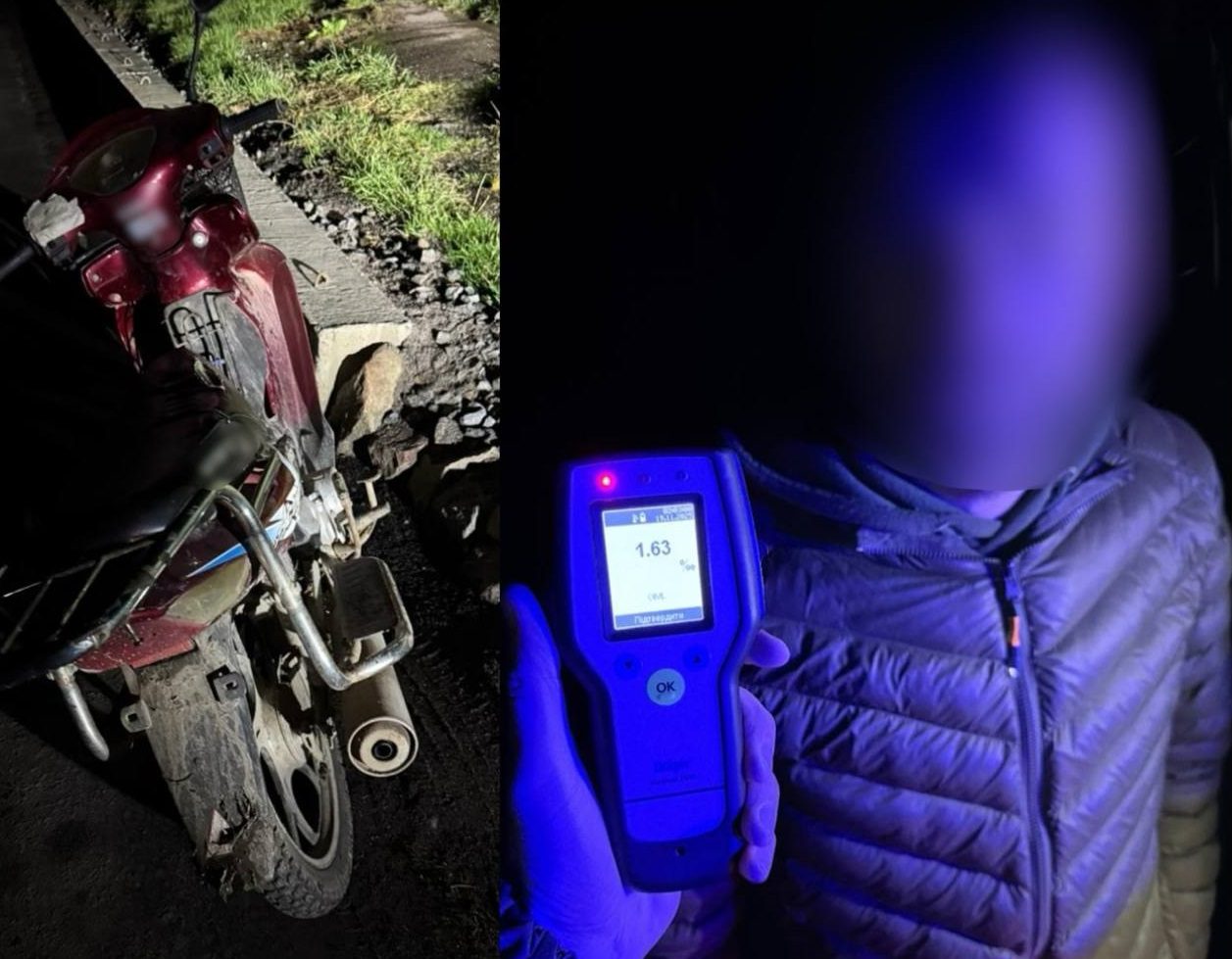 Нетверезий водій на Полтавщині отримав чотири адмінматеріали 