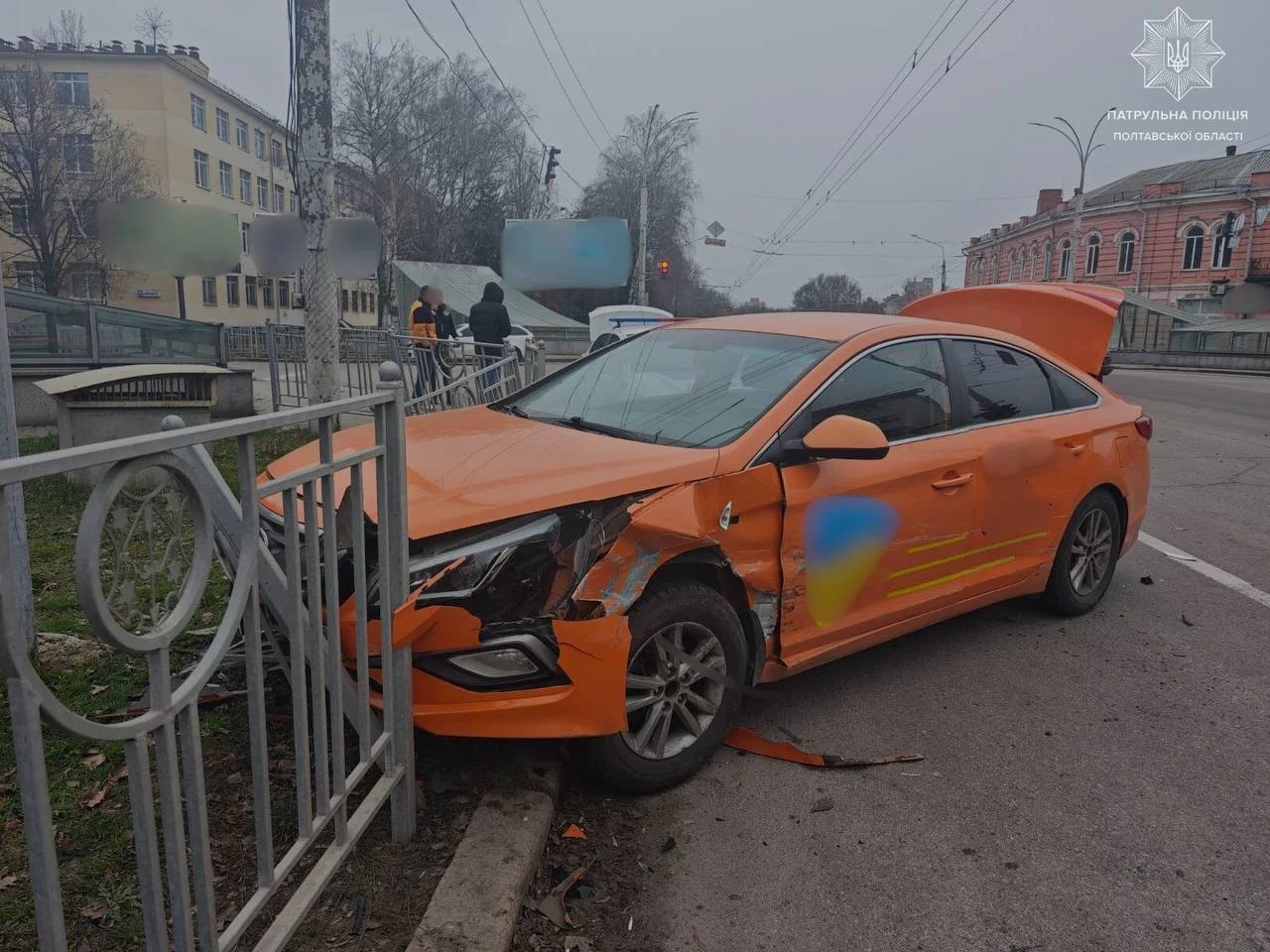 У Полтаві сталася аварія за участі двох автівок