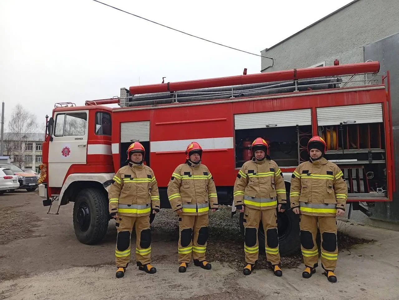 У селі на Полтавщині відкрили перший підрозділ місцевої пожежної охорони