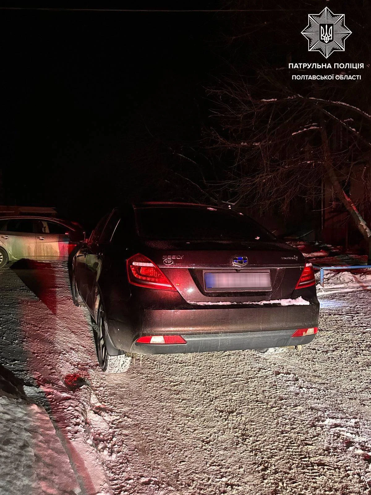 У Полтаві п’яний водій намагався втекти від патрульних