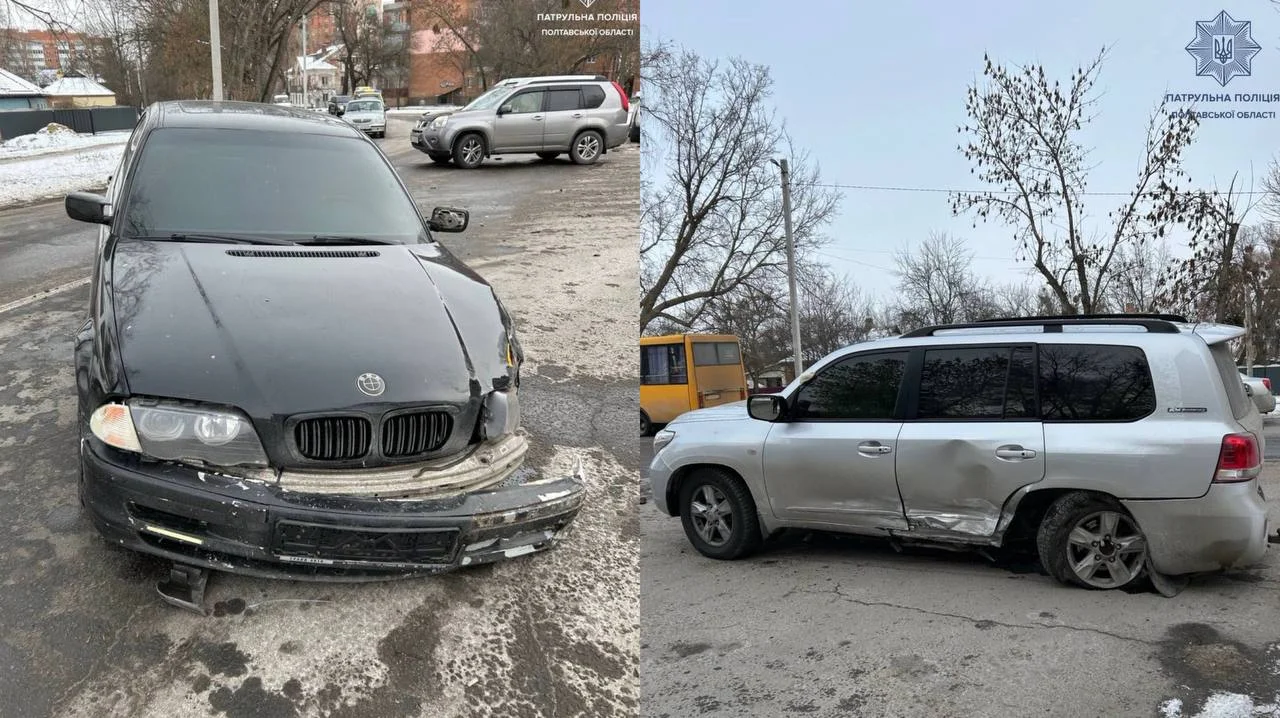 У Полтаві сталася ДТП за участю BMW та Toyota
