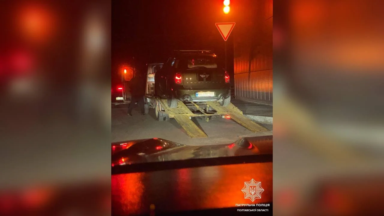 У Полтаві патрульні затримали водія, який вже позбавлений прав