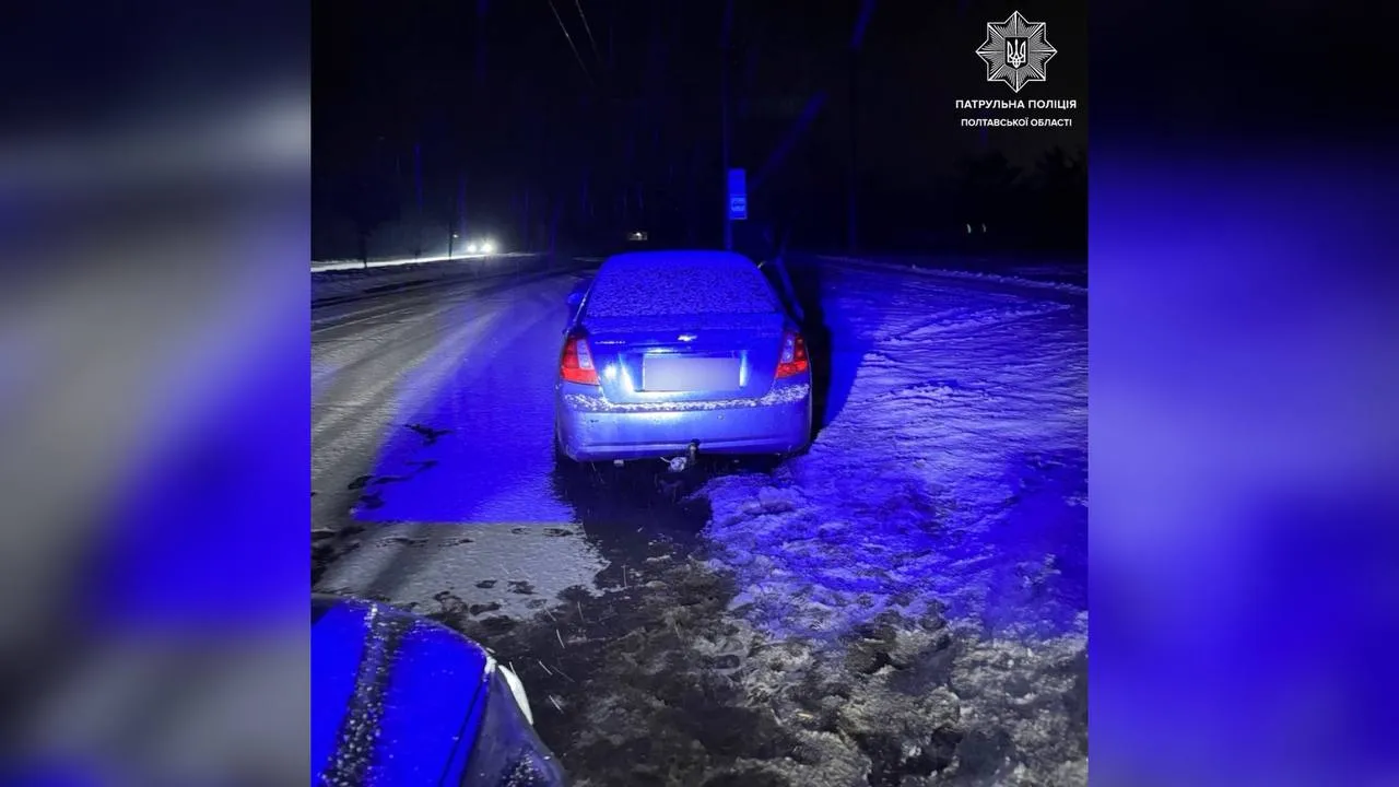 У Полтаві під час комендантської години зупинили нетверезого водія