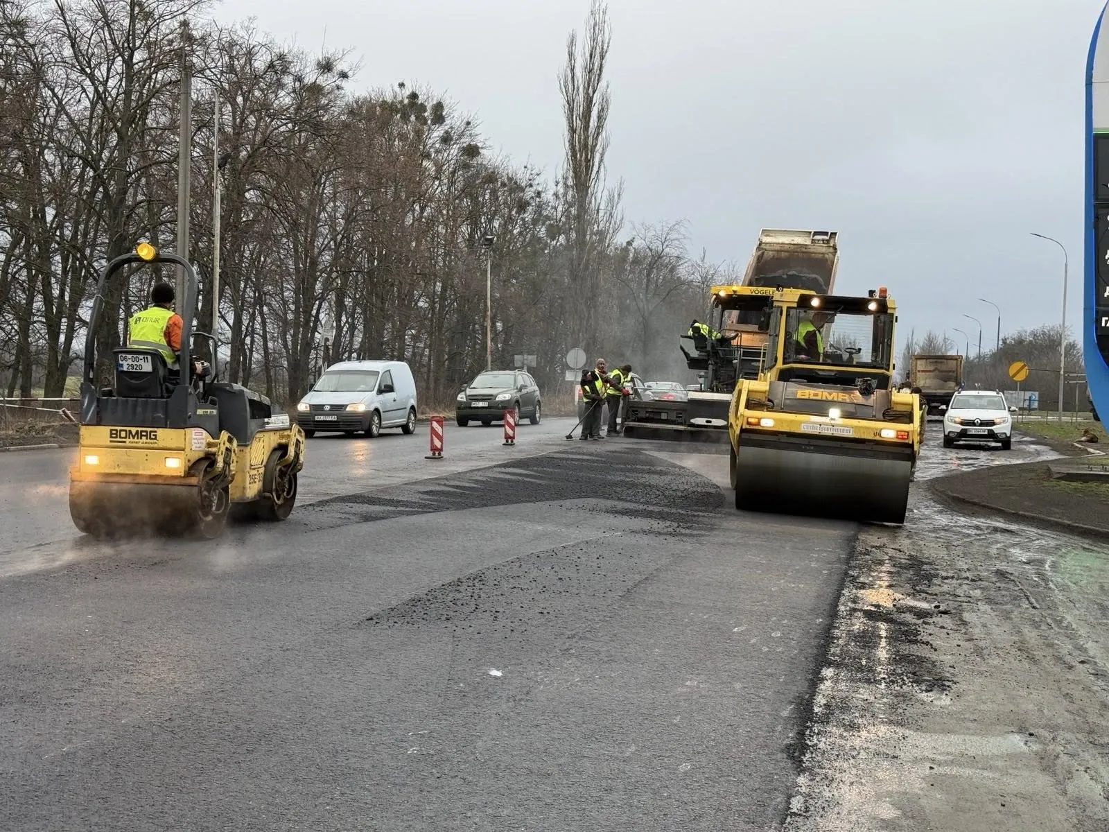 У Полтавській області ремонтують чотири автошляхи державного значення