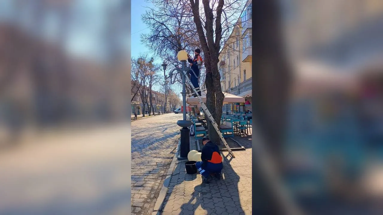У Полтаві розпочали очищення вуличних світильників