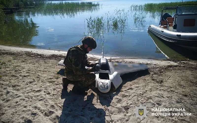 У річці на Полтавщині виявили російський безпілотник, який не здетонував