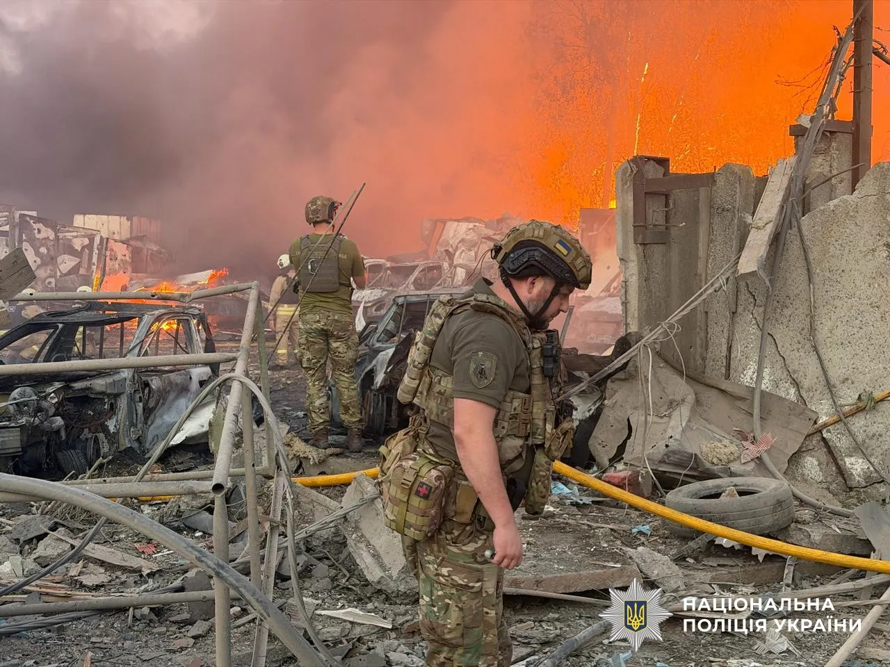 На Полтавщині правоохоронці фіксують наслідки ворожої атаки