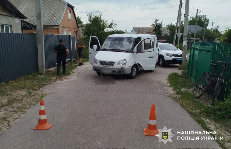 В аварії під Полтавою поранений велосипедист