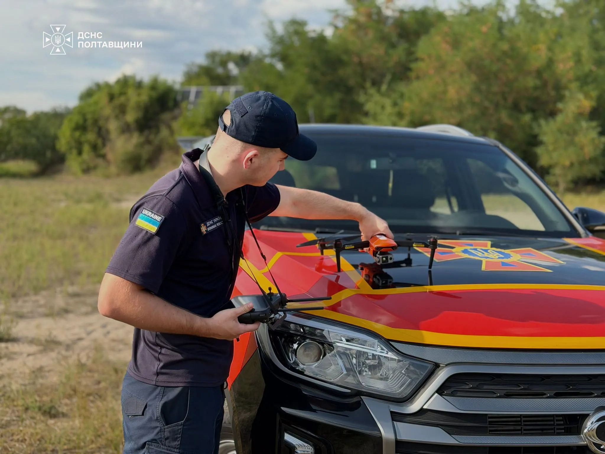 На Полтавщині за добу дев’ять пожеж на відкритих територіях: контроль посилюють коптерами