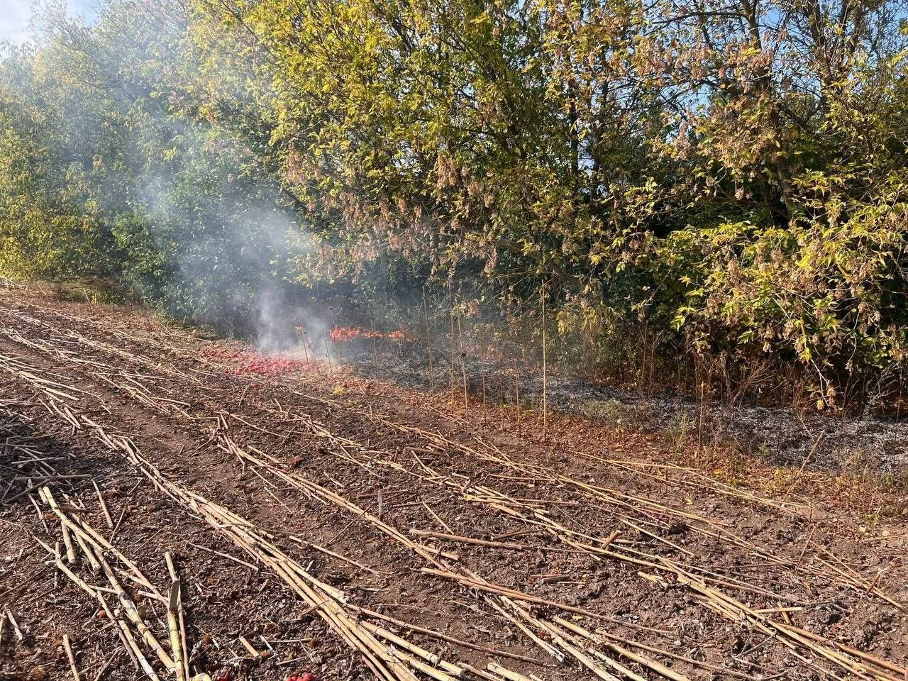 Внаслідок російської атаки на Полтавщині виникла пожежа