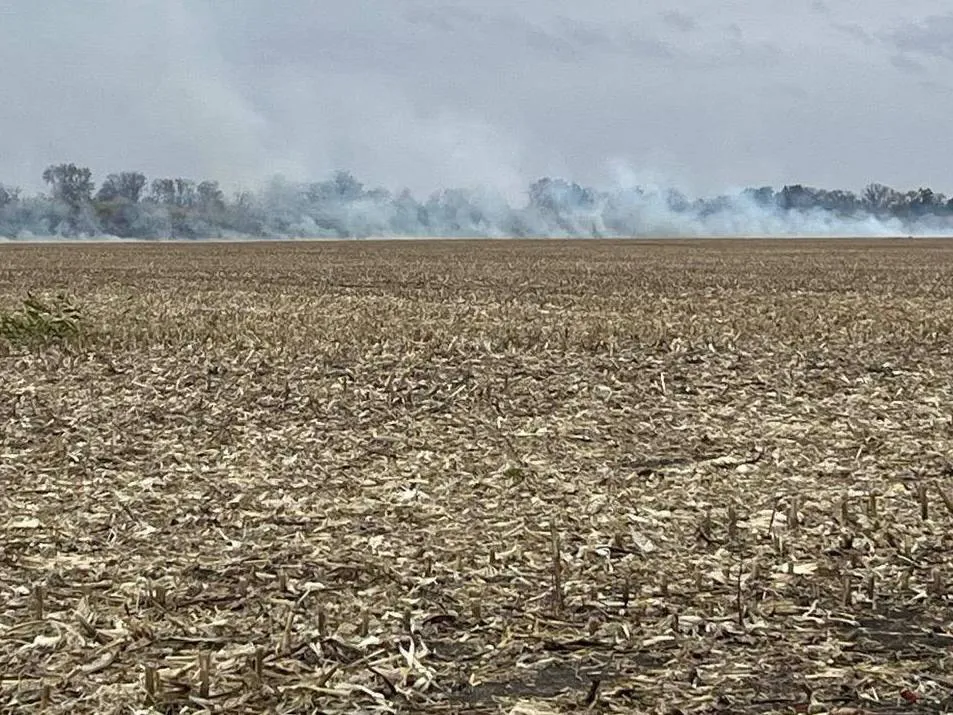 У Лубенському районі впали уламки безпілотника