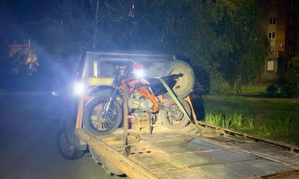 У Полтаві зупинили мотоцикліста без права керування