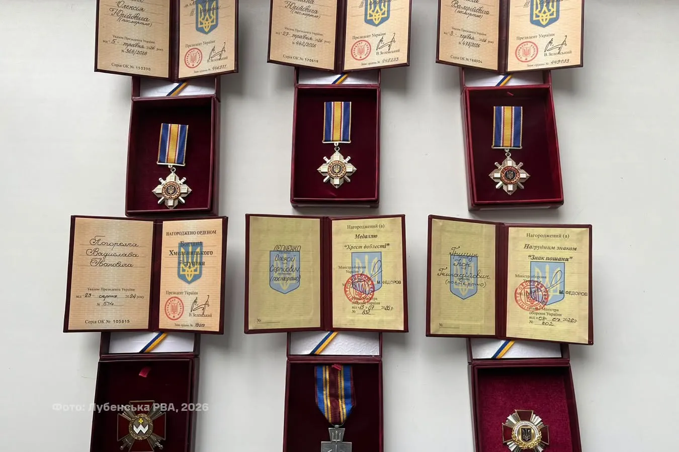 Рідним полеглих воїнів з Полтавщини передали їхні нагороди