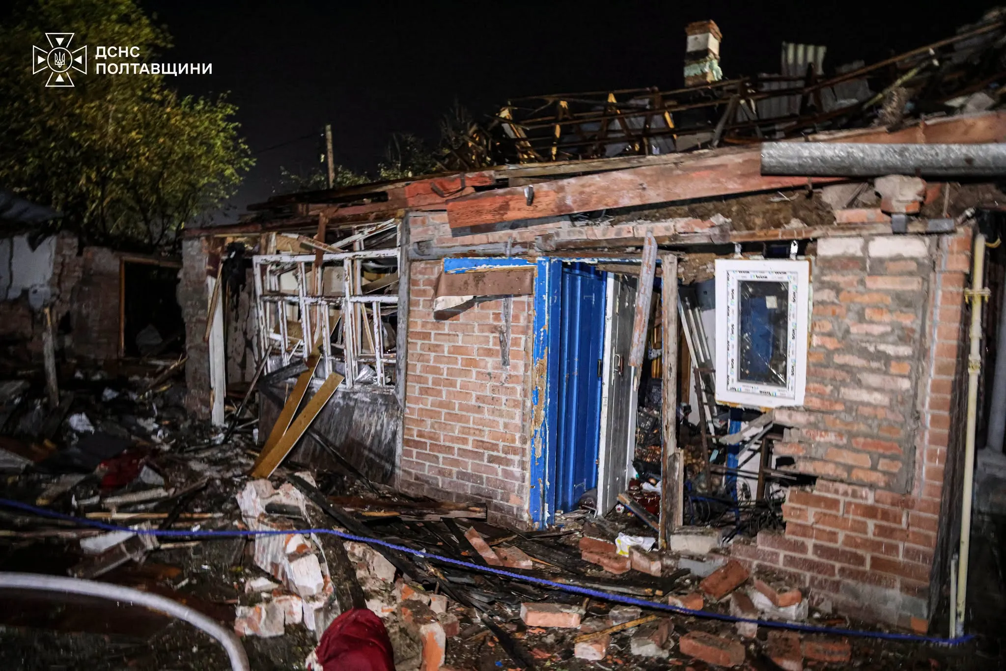 Російський удар пошкодив щонайменше п’ять будинків у Полтаві