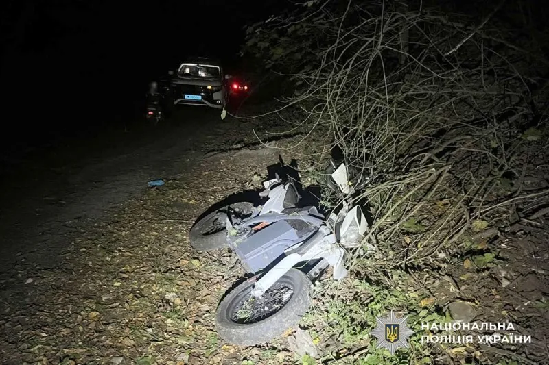 У Полтавській області 18-річний мотоцикліст потрапив у ДТП