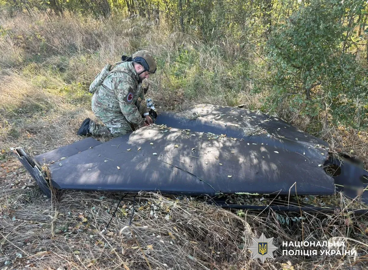 На Полтавщині виявили російський безпілотник, який не вибухнув